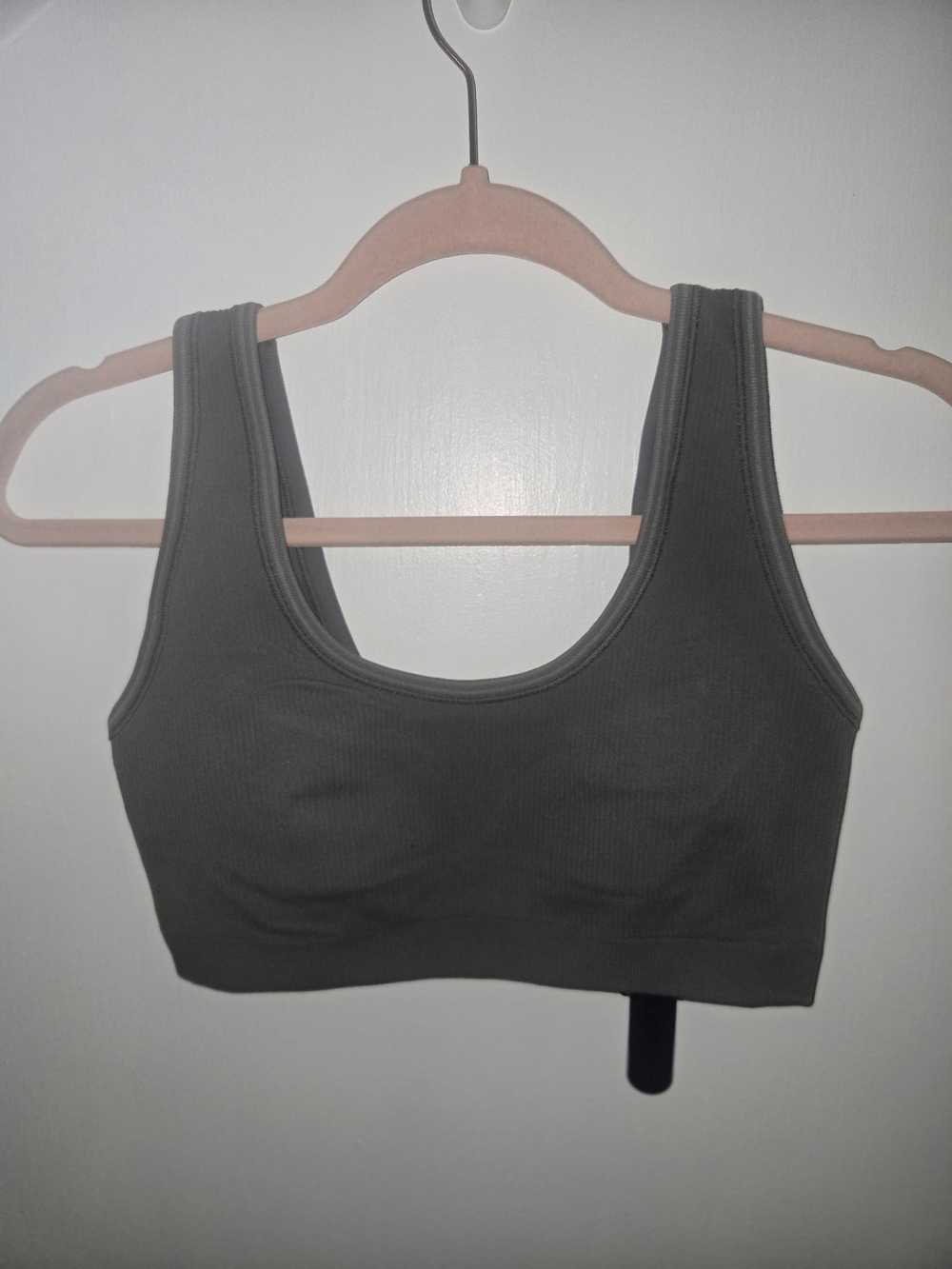 NIKE SKIMS Ribbed Tank Bralette Dusty Moss Oak